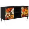 vidaXL Televizoriaus spintelė GENNEP 102 x 33 x 51 cm Juodojo ąžuolo