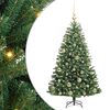 vidaXL Dirbtinė Sulankstoma Kalėdų Eglutė Žalia 120 cm PVC ir metalas