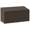 vidaXL Sodo laikymo dėžutė Ruda 110x50x58 cm polietileno rotango