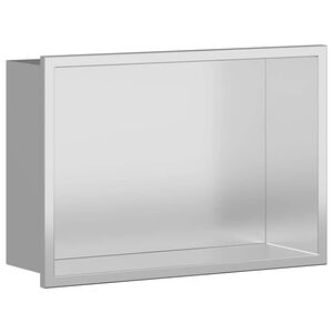 vidaXL Du&scaron;o ni&scaron;a Sidabrinė 30 x 20 x 9,5 cm Nerūdijantis plienas
