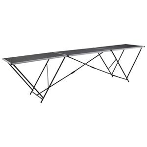 vidaXL Klijavimo stalas, sulankst., MDF ir aliuminis, 300x60x78cm