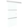vidaXL Stumdomos durys su stabdikliais, 76x205cm, stiklas ir aliuminis
