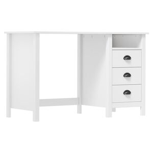 vidaXL Ra&scaron;omasis stalas su 3 stalčiais Hill, 120x50x74cm, pu&scaron;is