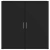 vidaXL &Scaron;oninė spintelė, juodos spalvos, 79x38x80cm, apdirbta mediena