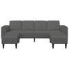 vidaXL Sofa Tamsiai pilka 250 x 188 x 76 cm Kordūrinis audinys