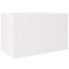 vidaXL Sodo lovelis, baltas, 110x60x68,5cm, pu&scaron;ies medienos masyvas