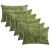 vidaXL Pagalvėlės užvalkalas 6 pcs HEERLEN Lapų dizainas 50 x 80 cm