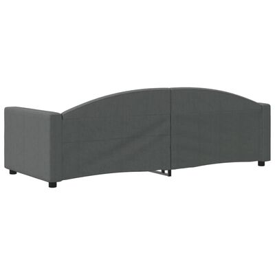 vidaXL Sofa, tamsiai pilkos spalvos, 80x200cm, audinys