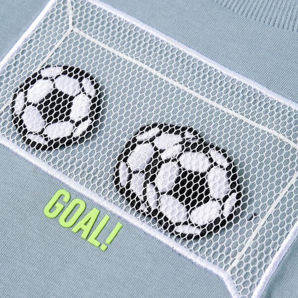 Vaikiški marškinėliai ilgomis rankovėmis, šviesiai mėlyni, 116 dydžio