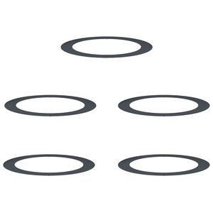 vidaXL tinkamas plok&scaron;tiems medžio žiedams 5 pcs Antracitas &Oslash;90 / 120 cm