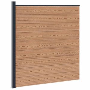 vidaXL Tvoros rinkinys 175 x 186 cm WPC ir aliuminis Ruda