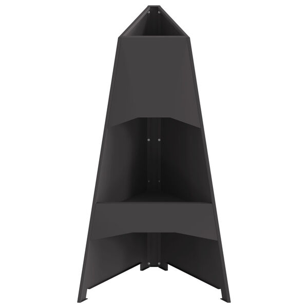 vidaXL Laužavietė Juoda 50 x 50 x 95 cm Plienas