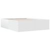 vidaXL Lovos rėmas, baltos spalvos, 150x200cm, apdirbta mediena