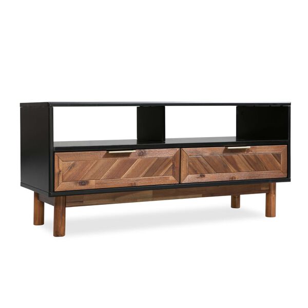 vidaXL Televizoriaus spintelė, akacijos mediena, 100x35x45cm