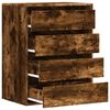 vidaXL Kampinė komoda su stalčiais, ąžuolo, 60x41x76cm, mediena