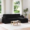 vidaXL Sofa Juoda 198 x 134 x 80 cm Aksomas