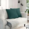 vidaXL Sofa Pagalvės 2 pcs Tamsiai žalia 50 x 50 cm audinys