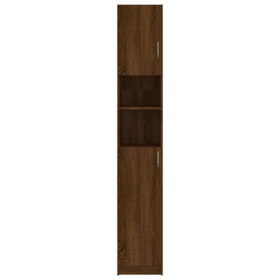 vidaXL Vonios spintelė, ruda ąžuolo, 32x25,5x190cm, apdirbta mediena