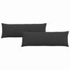 vidaXL Sofa Pagalvės 2 pcs Juoda 120 x 40 cm audinys
