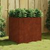 vidaXL Lovelis, 80x80x80cm, Corten plienas