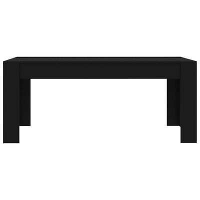 vidaXL Valgomojo stalas, juodos spalvos, 180x90x76cm, MDP