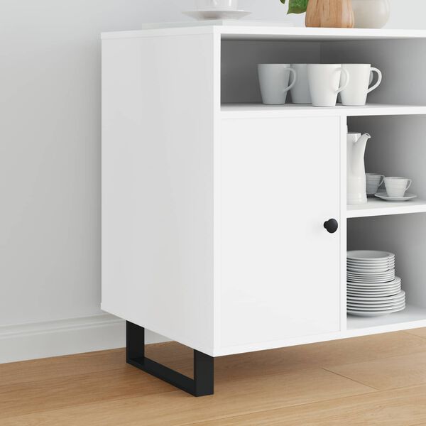 vidaXL Baldų kojelės 2 pcs Juoda 311 x 40,5 x 100 mm Geležis