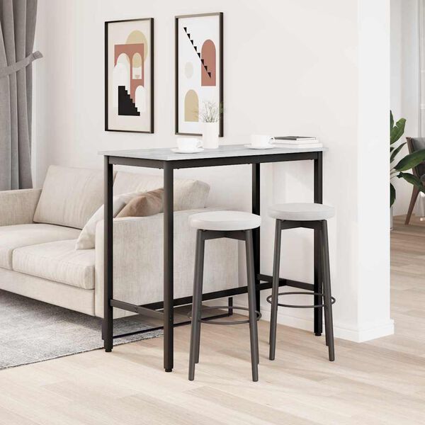 vidaXL staliuku Pilkas Sonoma 100 x 50 x 90,5 cm