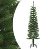 vidaXL Dirbtinė siaura Kalėdų eglutė su stovu, 150cm, PE