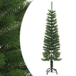 vidaXL Dirbtinė siaura Kalėdų eglutė su stovu, 150cm, PE