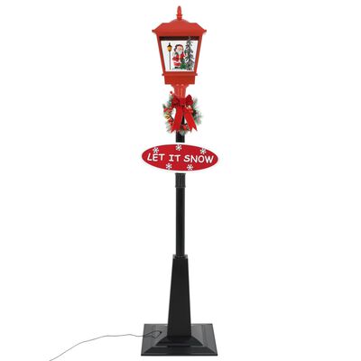 vidaXL Kalėdinis gatvės šviestuvas su Kalėdų seneliu, 180 cm, LED