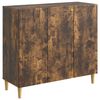 vidaXL Kabalas Dūminio ąžuolo 89 x 34,5 x 80 cm Apdirbta mediena
