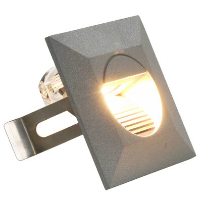 vidaXL Sieniniai lauko LED šviestuvai, 6vnt., sidabriniai, 5W