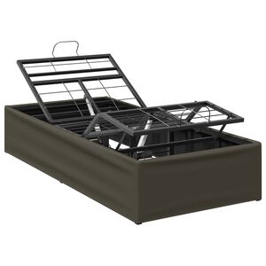 vidaXL Elektrinis reguliuojamas lovos rėmas Pilka 200 x 80 x 33,5 cm