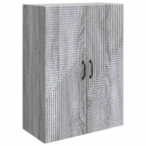 vidaXL Prie sienos montuojama spinta Pilka Sonoma 66 x 34,5 x 90 cm