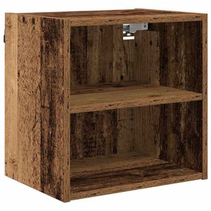 vidaXL Pakabinama spintelė su saugykla Senas medis 40 x 29,5 x 40 cm