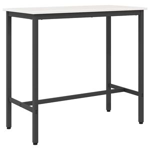 vidaXL staliuku Balta 100 x 50 x 91 cm Inžinerinė mediena ir plienas