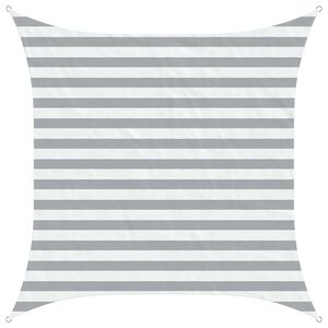 vidaXL Saulės burė &Scaron;viesiai pilka ir balta. 2 x 2 m