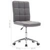 vidaXL Valgomojo kėdės, 4vnt., &scaron;viesiai pilkos, audinys