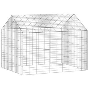 vidaXL Triu&scaron;ių narvas Sidabro 100 x 78 x 78 cm Cinkuota plienas