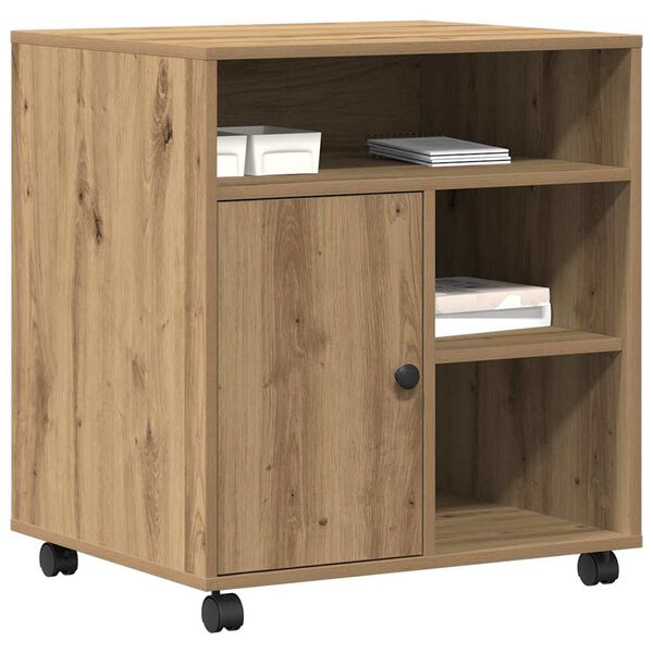 vidaXL Spausdintuvo laikiklis artisano ąžuolo 60 x 50 x 67 cm