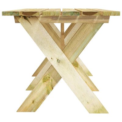 vidaXL Sodo stalas, 160x73x70cm, impregnuota pušies mediena