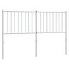 vidaXL Metalinis pakaitinis galvūgalis, baltos spalvos, 135cm