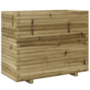 vidaXL Sodo lovelis, 90x40x72,5cm, impregnuota pu&scaron;ies mediena