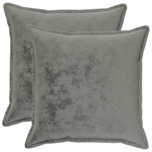 vidaXL Pagalvėlės užvalkalas 2 pcs HOUTEN Tamsiai pilka 55 x 55 cm