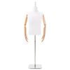 vidaXL Reguliuojamas manekenas 160-232 cm su baze Vyras PP Balta