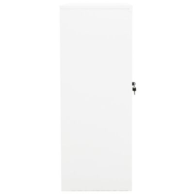 vidaXL Biuro spintelė, baltos spalvos, 90x40x105cm, plienas