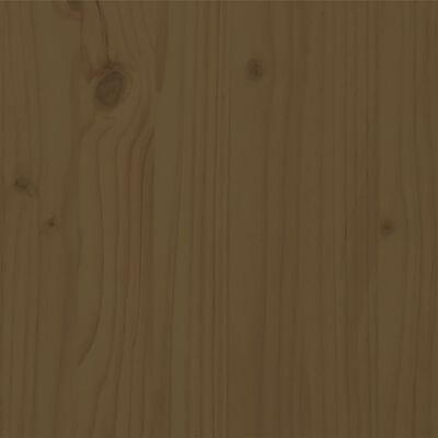 vidaXL Lovos rėmas, medaus rudas, 135x190cm, mediena, dvivietis