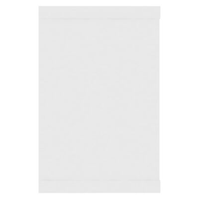 vidaXL Sieninės lentynos, 4vnt., baltos, 60x15x23cm, MDP, kubo formos