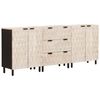 vidaXL Kabalas 3 vnt. 60 x 33 x 75 cm Kietas mango medis