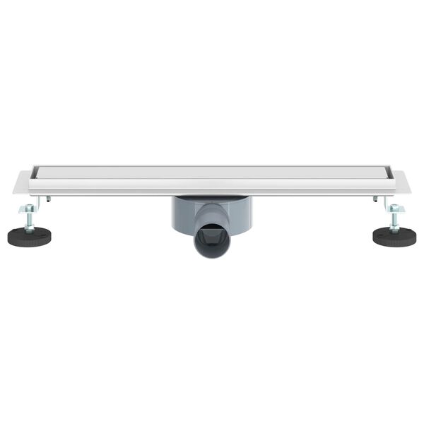 vidaXL Dušo nuotekų 2-in-1 su 360° sifonu Sidabro 50 cm